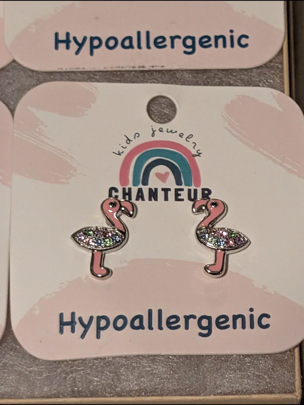 4 set Of Chanteur Hypoallergenic Kids Stud Earrings